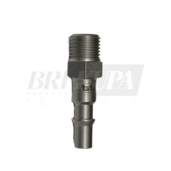 TST insteeknippel DN6 1/4" buitendraad
