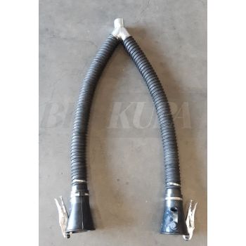Compleet Y-stuk,2x1m slang, slangklemmen, 2 trechters